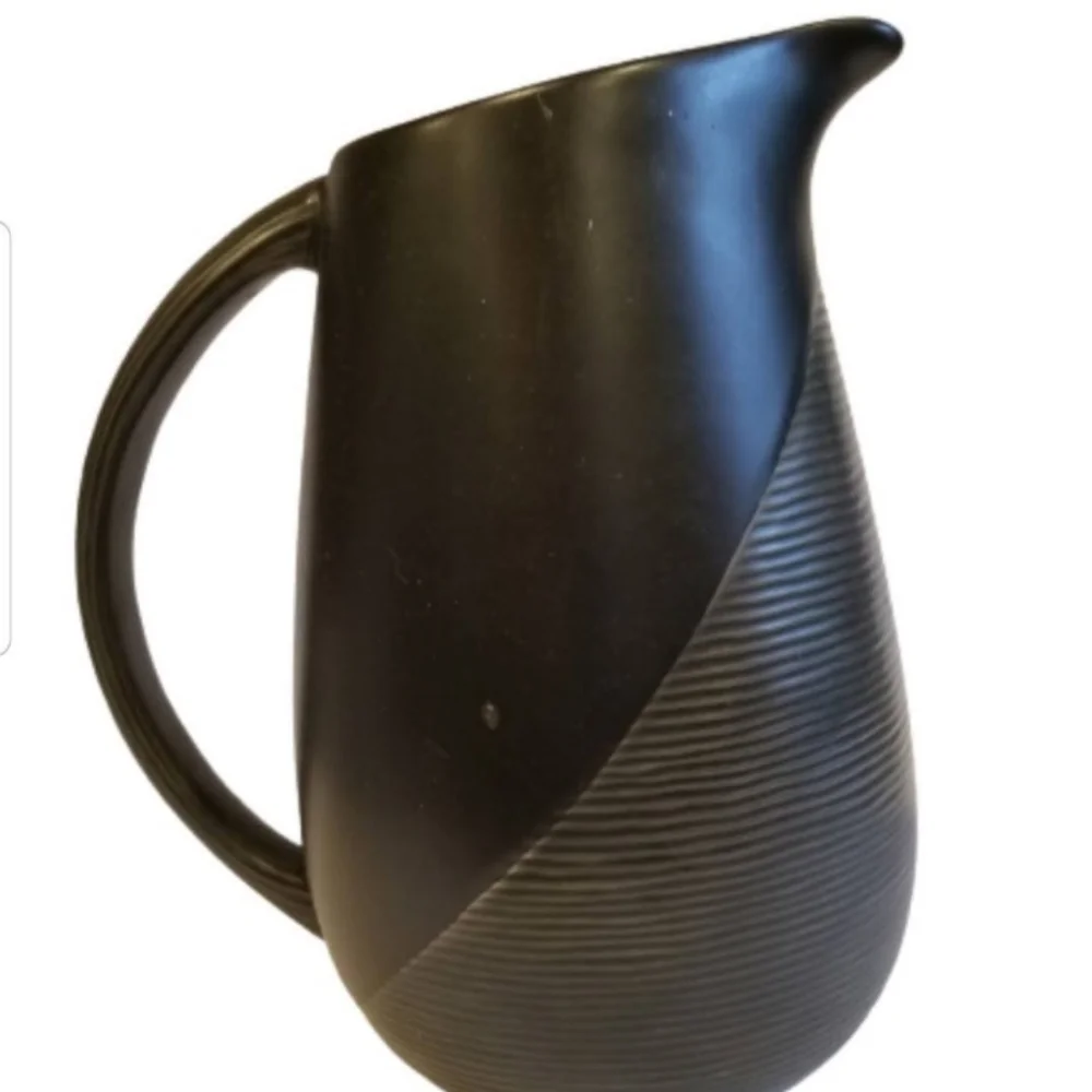 Pfaltzgraff Night Surf Black Pitcher